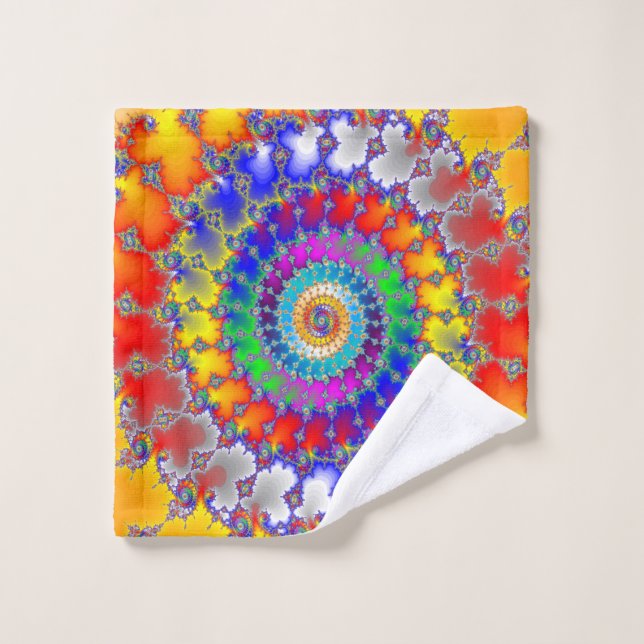 Psychedelisches Fraktal Waschlappen (Waschlappen)
