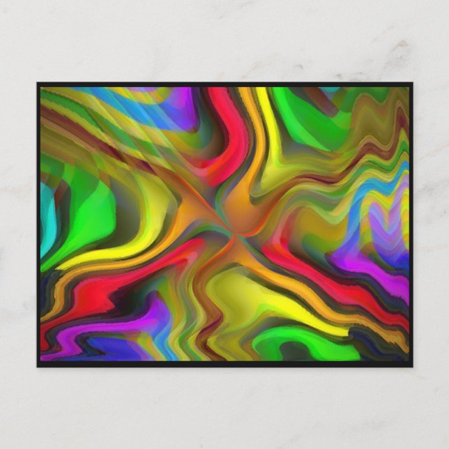 Psychedelisches Frühstück Postkarte (Vorderseite)