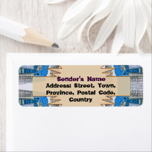 Psychedelisches Fun Fraktal Muster & Text