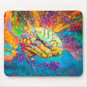 Psychedelisches Gehirn Mousepad