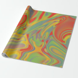 Psychedelisches Geschenkpapier