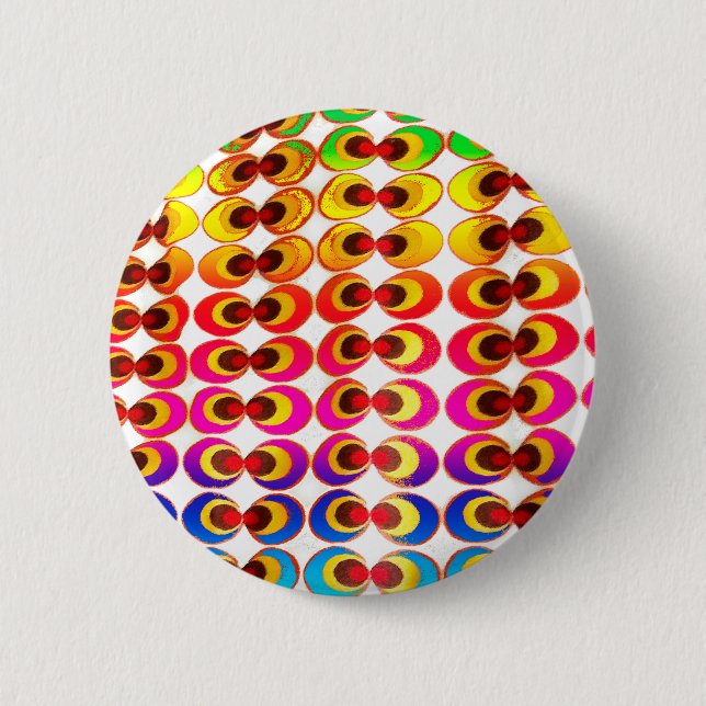 Psychedelisches Gewebe Button (Vorderseite)
