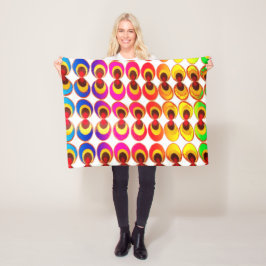 Psychedelisches Gewebe Fleecedecke