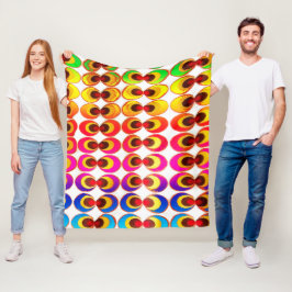 Psychedelisches Gewebe Fleecedecke
