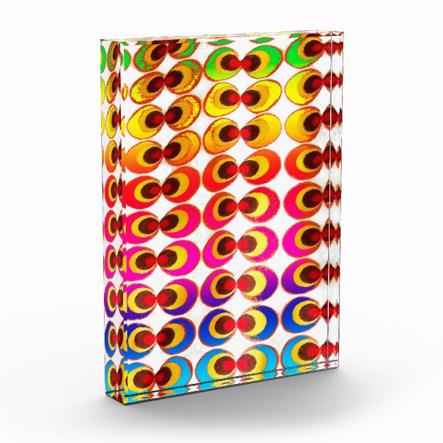 Psychedelisches Gewebe Fotoblock (Links)