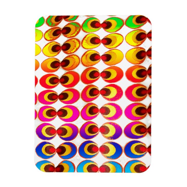 Psychedelisches Gewebe Magnet (Vertikal)