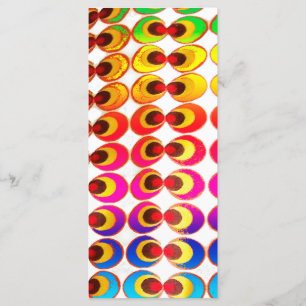 Psychedelisches Gewebe Menükarte