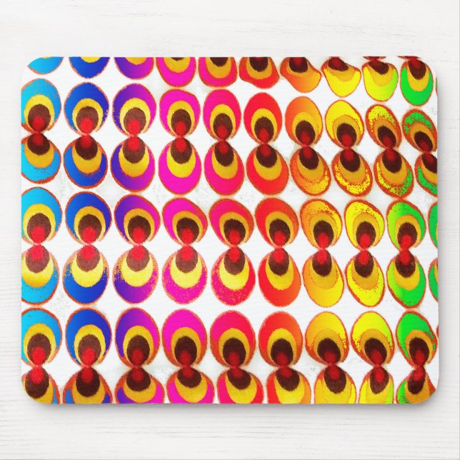 Psychedelisches Gewebe Mousepad (Vorne)