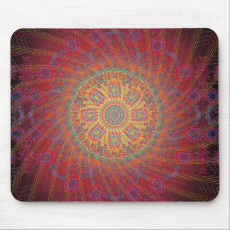 Psychedelisches gewundenes Fraktal Design: Mousepad