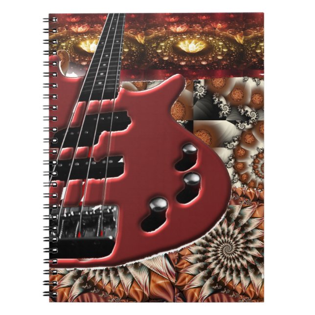 Psychedelisches Gitarren-Notizbuch Notizblock (Vorderseite)