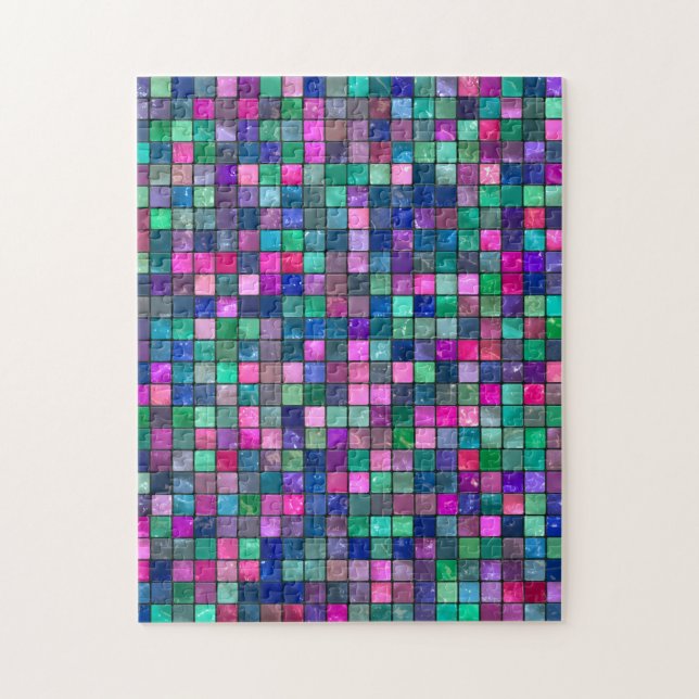 Psychedelisches Glas-Tile-Puzzle Puzzle (Vertikal)