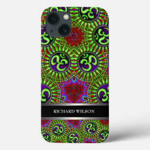 Psychedelisches GOA OM-Muster mit individuellem Na Case-Mate iPhone Hülle
