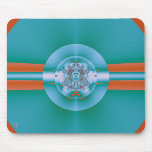 Psychedelisches Grün Mousepad