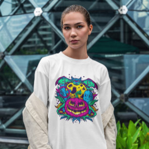 Psychedelisches Halloween T-Shirt
