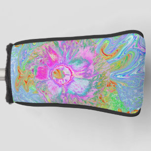 Psychedelisches heißes Rosa und Ultra-Violett Hibi Golf Headcover