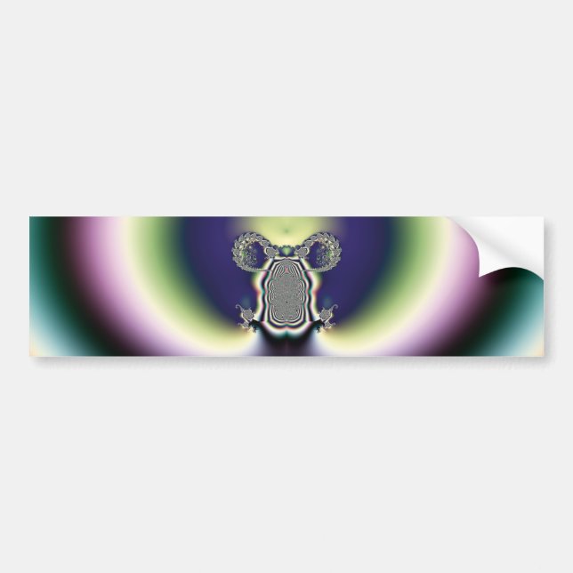 Psychedelisches Herz Autoaufkleber (Vorne)