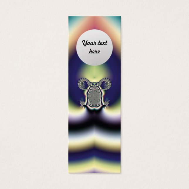 Psychedelisches Herz-Custom-Lesezeichen (Vorderseite)