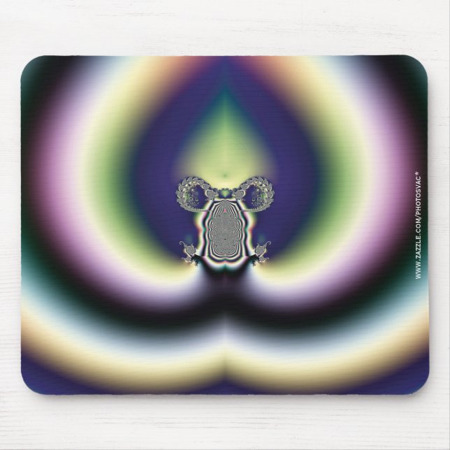 Psychedelisches Herz Mousepad (Vorne)