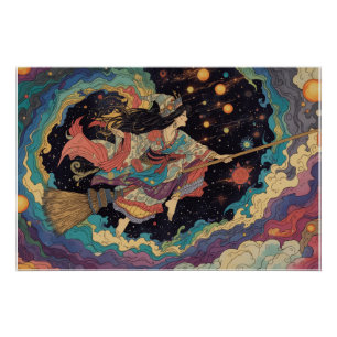 psychedelisches Hexenplakat Poster