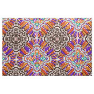 psychedelisches Hippiemuster Stoff