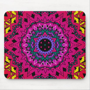 Psychedelisches Kaleidoskop-Artwork:Mousepad Mousepad