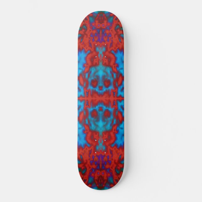 Psychedelisches Kaleidoskop-Skulptur Skateboard (Vorderseite)