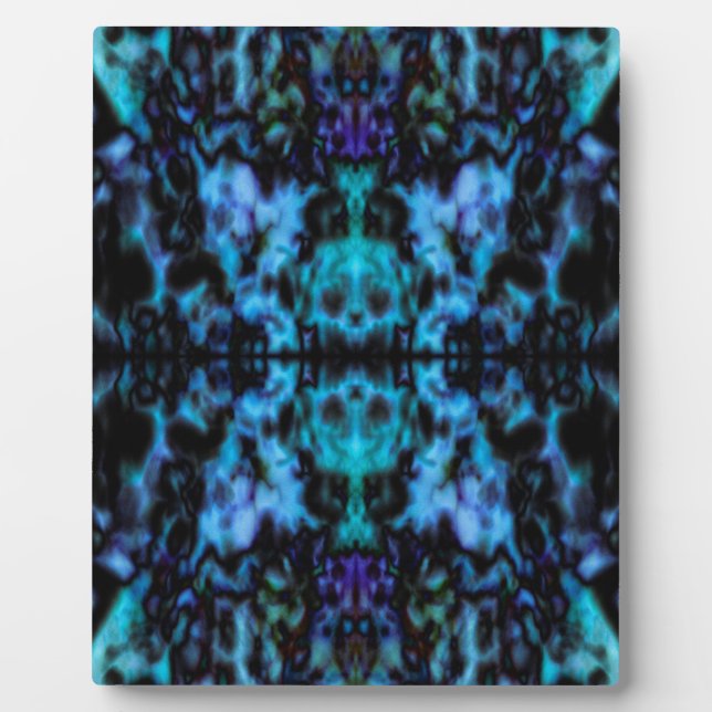Psychedelisches Kaleidoskopmuster Fotoplatte (Vorderseite)