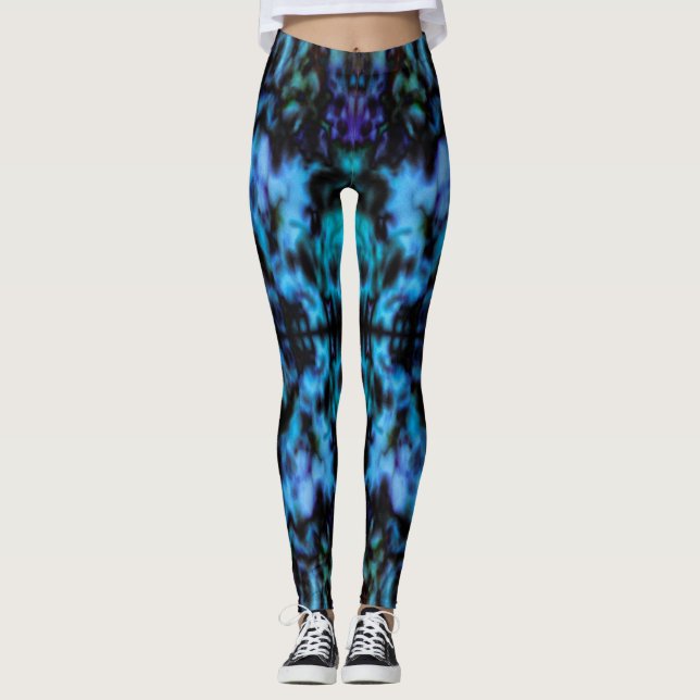 Psychedelisches Kaleidoskopmuster Leggings (Vorderseite)