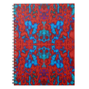 Psychedelisches Kaleidoskopmuster Notizblock