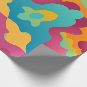 Psychedelisches Krawatte-Farbpapier Geschenkpapier