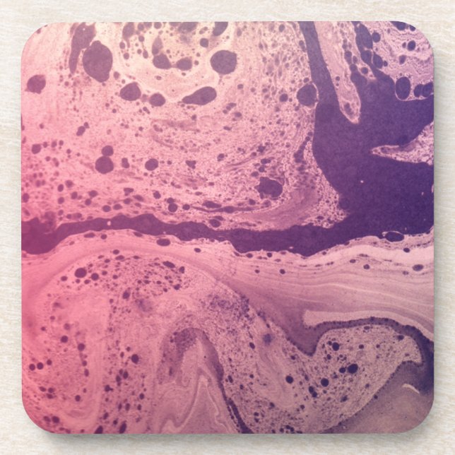 Psychedelisches Lila Papier Untersetzer (Vorderseite)