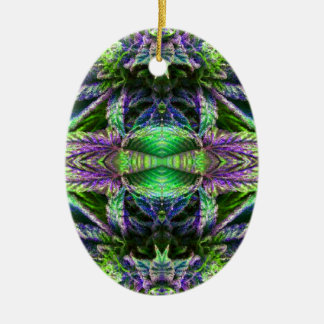 Psychedelisches Marihuana Keramikornament