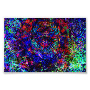 Psychedelisches Miniplakat Fotodruck