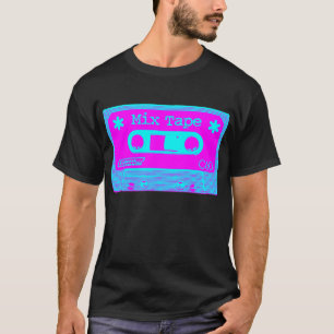 Psychedelisches Mix-Tape - Magenta und Cyan T-Shirt