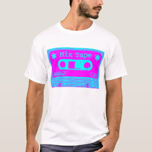 Psychedelisches Mix-Tape - Magenta und Cyan T-Shirt