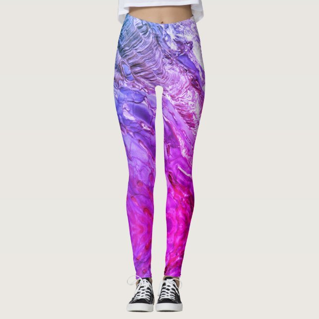Psychedelisches Monscape Leggings (Vorderseite)