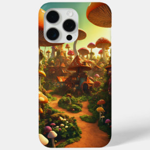 Psychedelisches Mushroom-Dorf - aufwändiges 3D-Ren Case-Mate iPhone Hülle