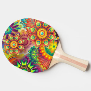 Psychedelisches Muster Tischtennis Schläger