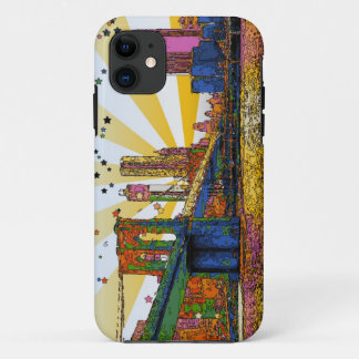 Psychedelisches New York: Brooklyn-Brücke, WTC Case-Mate iPhone Hülle