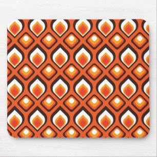 Psychedelisches Orange Mousepad