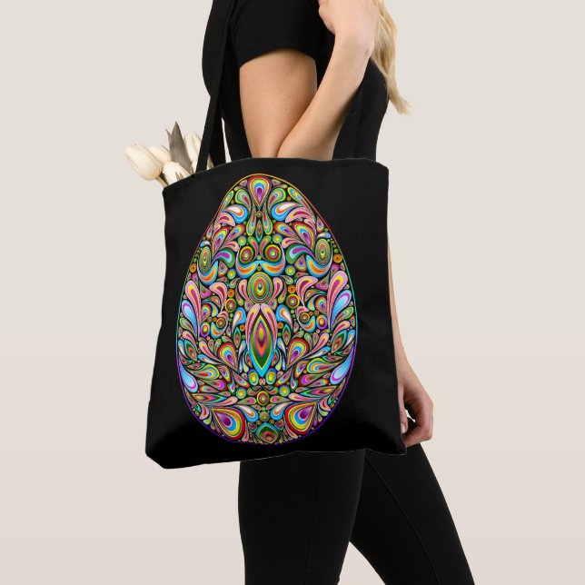 Psychedelisches Osterei-Design Kinder Bio-T-Shirt (Von Nahem)