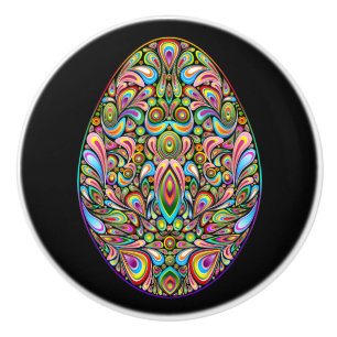 Psychedelisches Osterei-Design Kinder Bio-T-Shirt Keramikknauf