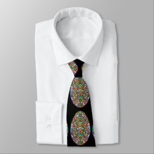 Psychedelisches Osterei-Design Kinder Bio-T-Shirt Krawatte