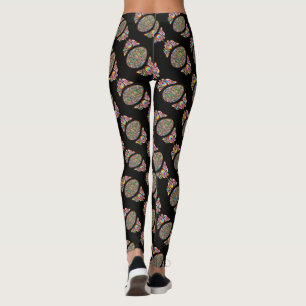 Psychedelisches Osterei-Design Kinder Bio-T-Shirt Leggings