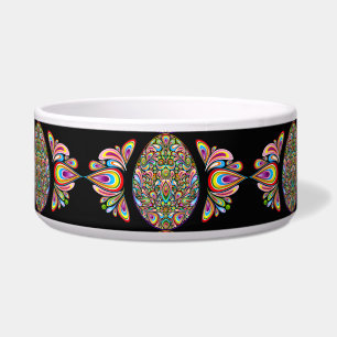 Psychedelisches Osterei-Design Kinder Bio-T-Shirt Napf