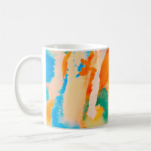 Psychedelisches Papier. Classic Blue und Lush Lava Kaffeetasse