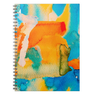 Psychedelisches Papier. Classic Blue und Lush Lava Notizblock