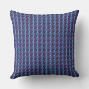 Psychedelisches Patchwork Aquamarines Lila Eggplan Kissen