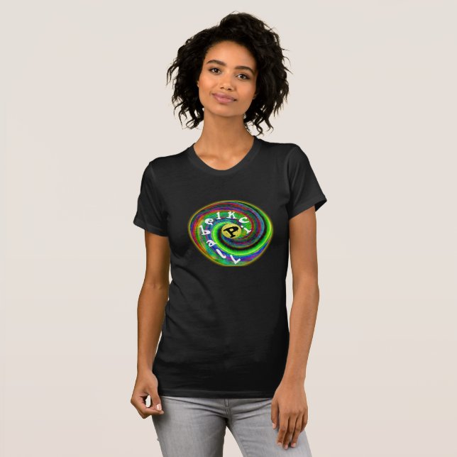 Psychedelisches Pickleball T-Shirt (Vorne ganz)
