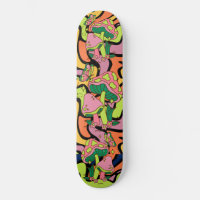 Psychedelisches Pilz-Retro-Muster